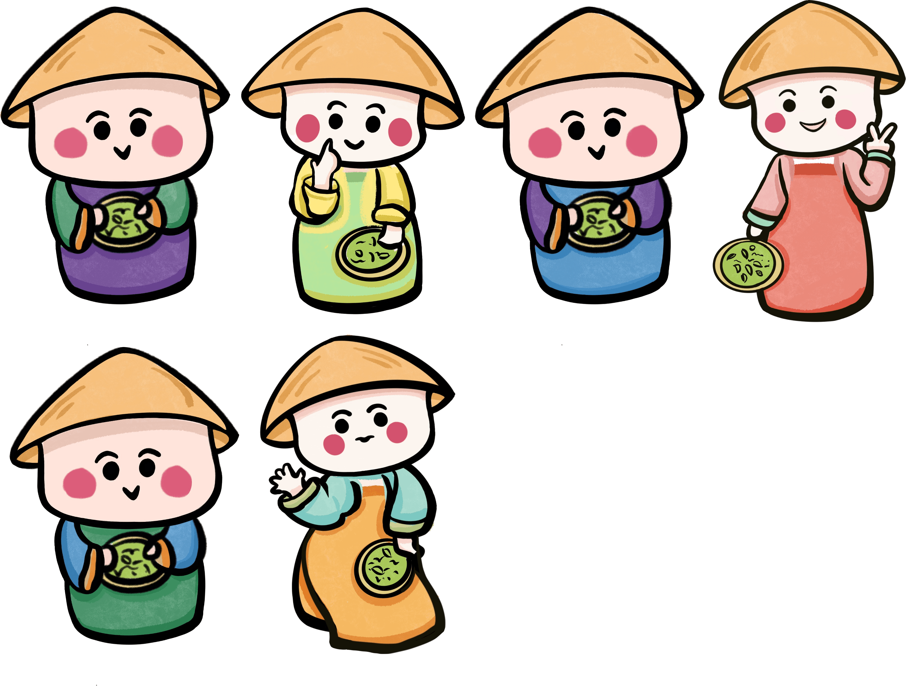 喜乐双仔 透明背景